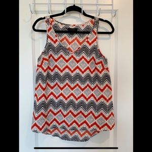 Fun pattern dressy tank top!
